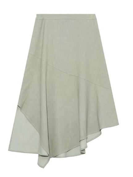 リネン風のさらっとした風合い！イレギュラーヘム フレアスカート　大きいサイズ レディース（ロング丈・マキシ丈スカート）sanmaru（サンマル）  17