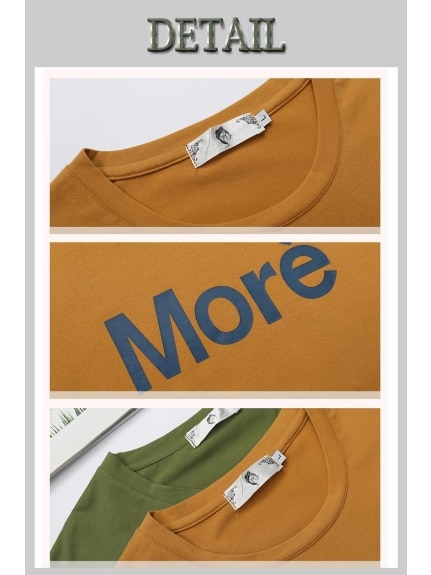 胸ロゴプリント ラウンドネック 半袖 ビッグシルエットTシャツ　大きいサイズ レディース（Tシャツ）sanmaru（サンマル）  06