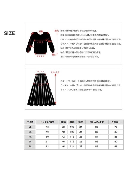 コットン Tシャツ+フラワープリント フレアスカートセットアップ　大きいサイズ レディース（セットアップ（トップス＆ボトム））sanmaru（サンマル）  17