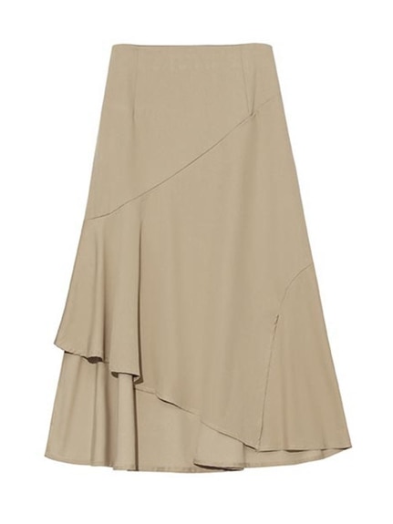 スリット入りのアシンメトリースパイラルスカート　マーメイドスカート　大きいサイズ レディース（ひざ丈スカート）sanmaru（サンマル）  22