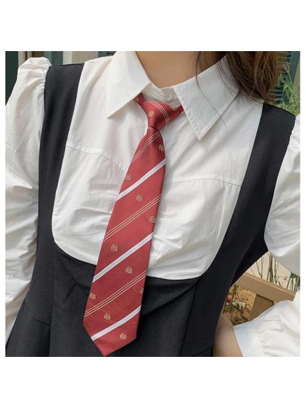 Alinoma】ネクタイ付きセットアップ風ワンピースショート丈バージョン 