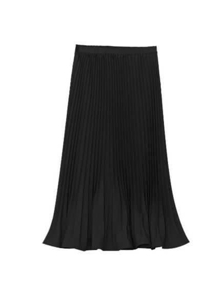 緩やかに裾が広がったエレガントなミモレ丈プリーツスカート　大きいサイズ レディース（スカート（単品））sanmaru（サンマル）  11
