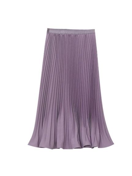 緩やかに裾が広がったエレガントなミモレ丈プリーツスカート　大きいサイズ レディース（スカート（単品））sanmaru（サンマル）  12