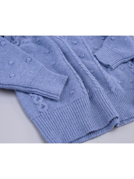 ワンピとしても着られる！模様編み ニットプルオーバー セーター　大きいサイズ レディース（ニット・セーター）sanmaru（サンマル）  20