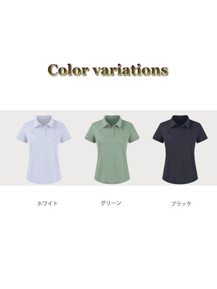４Dパターンでスタイルアップ！モダンなスポーツ用ポロシャツ（スポーツウェア（トップス））sanmaru（サンマル）  15