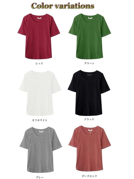 カラバリが豊富！3Dパターンのきれい目カジュアル半袖Ｔシャツ（Tシャツ）sanmaru（サンマル）  12