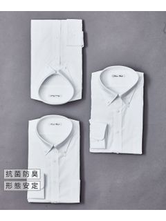 【大きいサイズ/メンズ】抗菌防臭・形態安定長袖ワイシャツ3枚組（ボタンダウン）