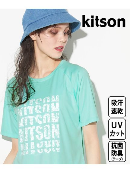 大きいサイズ　ロゴプリント半袖Tシャツ／KITSON（UVカット・吸汗速乾・抗菌防臭）（Tシャツ）Kitson(Alinoma select)（アリノマセレクト (Lー10L)）  02