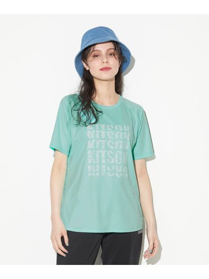 大きいサイズ　ロゴプリント半袖Tシャツ／KITSON（UVカット・吸汗速乾・抗菌防臭）（Tシャツ）Kitson(Alinoma select)（アリノマセレクト (Lー10L)）  01