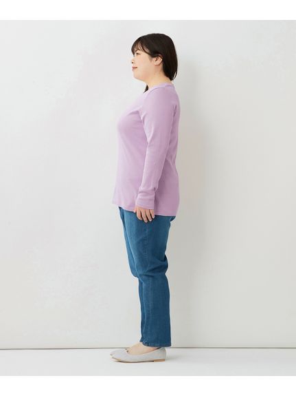 大きいサイズ 綿100％フライスクルーネックTシャツ（Tシャツ）SMILELAND（スマイルランド (Lー10L)）  50