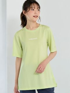 大きいサイズ　ドライメッシュベーシックロゴTシャツ（吸汗速乾・UVカット）（HEAD）