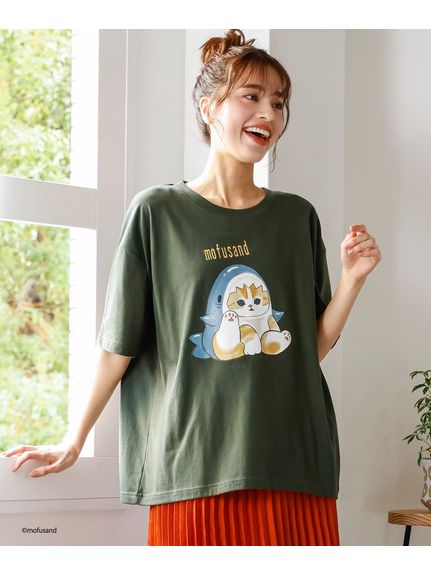 大きいサイズ デザインTシャツ/mofusAnd（Tシャツ）SMILELAND（スマイルランド (Lー10L)）  05