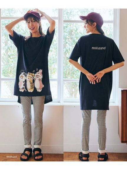 大きいサイズ デザインチュニックTシャツ/mofusAnd（Tシャツ）SMILELAND（スマイルランド (Lー10L)）  17