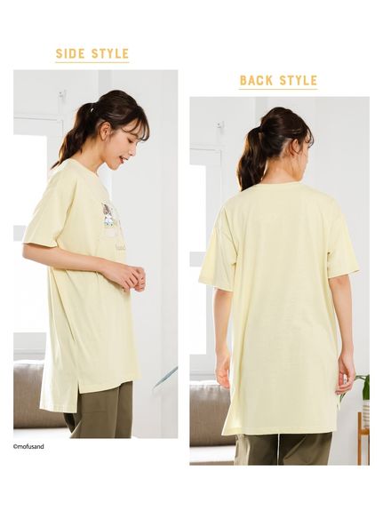 大きいサイズ デザインチュニックTシャツ/mofusAnd（Tシャツ）SMILELAND（スマイルランド (Lー10L)）  19