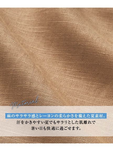 大きいサイズ レーヨン麻タイトスカート【OtonaSMILE】（タイトスカート）SMILELAND（スマイルランド (Lー10L)）  03