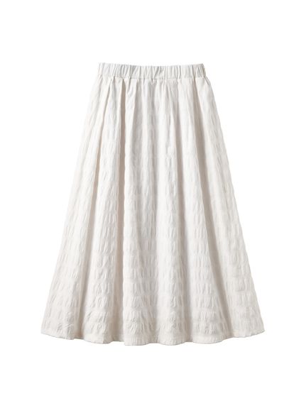 大きいサイズ 綿100％ボーダーシャーリングスカート【Otona Purete】（ロング丈・マキシ丈スカート）SMILELAND（スマイルランド (Lー10L)）  09