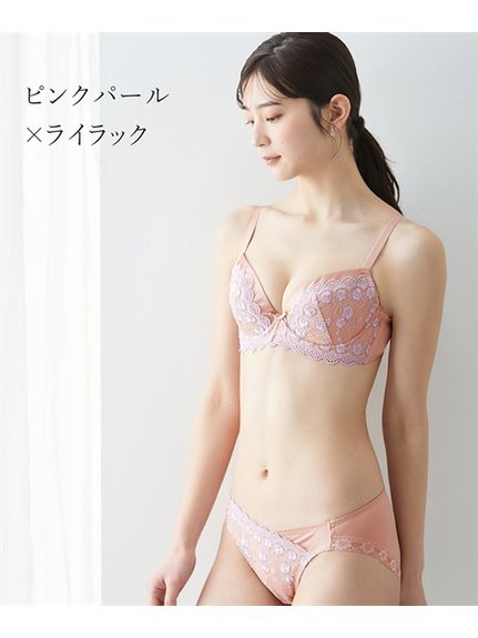 二配色ブラジャー・ショーツセット（トリンプ）（ブラ＆ショーツセット）SMILELAND（インナー・下着）（スマイルランド（インナー・シタギ））  10