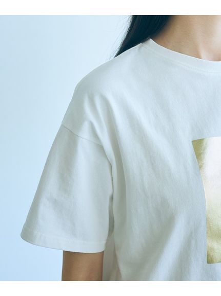 高身長　綿100％箔プリントオーバーサイズＴシャツ（トールサイズ）Essenave（Tシャツ）slattgir（スラットジール）  17
