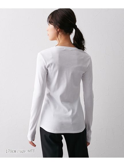 【トールサイズ】綿100％VネックTシャツ（トールサイズ）（高身長）（Tシャツ）slattgir（スラットジール）  35