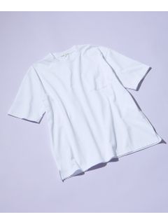 【大きいサイズ/メンズ】綿100％ヘビーウェイトオーバーサイズ5分袖Tシャツ（胸ポケット付）