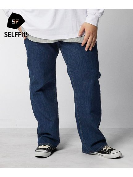 Alinoma】【大きいサイズ/メンズ】ストレッチ5ポケットジーンズ（股下 ...