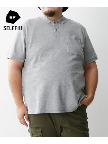 【大きいサイズ/メンズ】着回し豊富！お腹ゆったりポケット付半袖カノコポロシャツ（メンズトップス）MEGASQUARE(Nissen)（アリノマフォーメン）  11