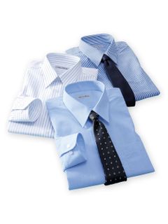 抗菌防臭・形態安定長袖ワイシャツ3枚組（レギュラーカラー）　大きいサイズメンズ