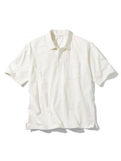 綿100％ オーバーサイズカットソーポロシャツ