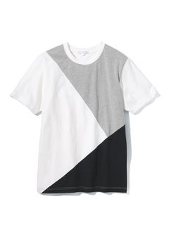 綿100％ 切替デザインTシャツ【3L以上お腹ゆったり】