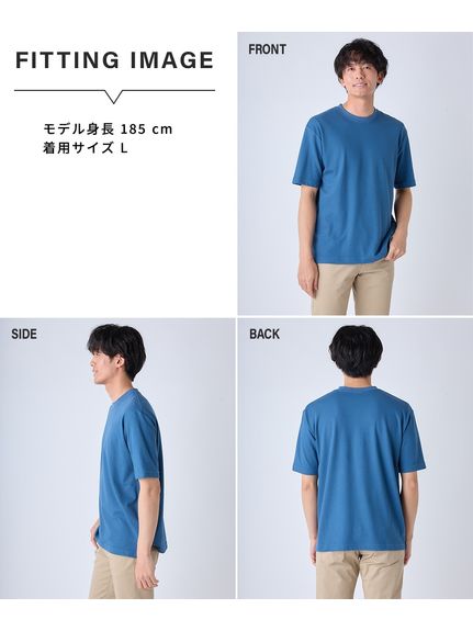 吸汗速乾オーバーサイズ5分袖Tシャツ（UVカット）（メンズトップス）MEGASQUARE(Nissen)（アリノマフォーメン）  06