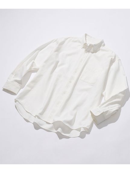 綿100％ツイルオーバーサイズ長袖シャツ（メンズトップス）MEGASQUARE(Nissen)（アリノマフォーメン）  01