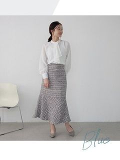 Rin　ツイードマーメイドスカート / 大きいサイズ Rin