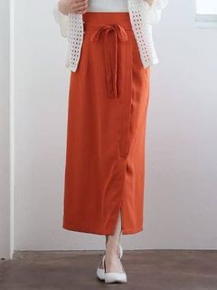 Rin フロントスリットタイトスカート / 大きいサイズ Rin