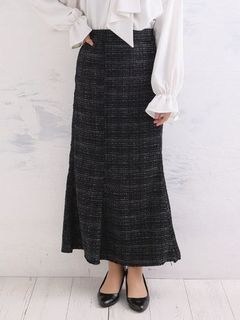 Rin ツイードマーメイドスカート / 大きいサイズ Rin