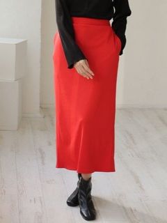 Rin 美ストレッチリブタイトスカート / 大きいサイズ Rin