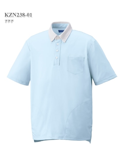 ニットシャツ／大きいサイズ ナース 白衣 カゼン（ナースウェア（チュニック・エプロン・予防衣））KAZEN（カゼン）  01