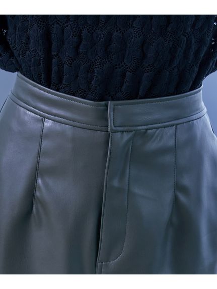 大きいサイズ フェイクレザータイトマキシスカート（GEVS.）（ロング丈・マキシ丈スカート）GEVS（ジェイヴィス）  08