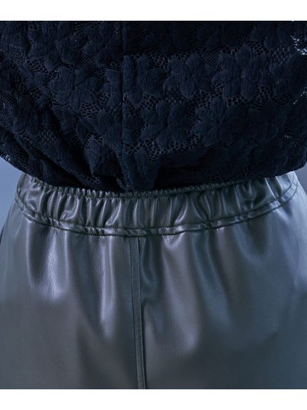 大きいサイズ フェイクレザータイトマキシスカート（GEVS.）（ロング丈・マキシ丈スカート）GEVS（ジェイヴィス）  09