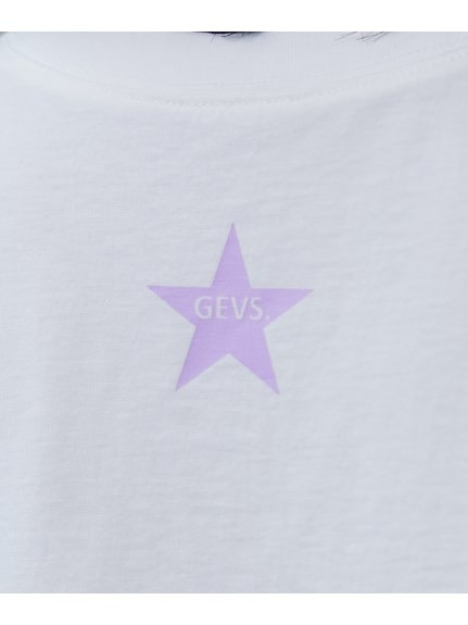 大きいサイズ 綿100％グラデーショングラフィックプリントTシャツ（GEVS.）（Tシャツ）GEVS（ジェイヴィス）  35