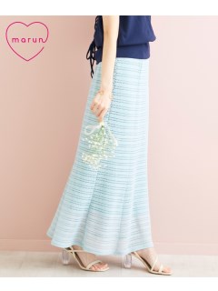 大きいサイズ クロッシェソフトマーメイドスカート（marun）