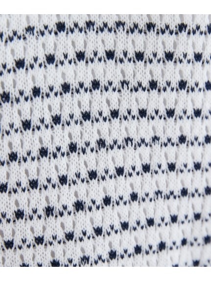 大きいサイズ　透かし編み襟付きニット（miclat）（ニット・セーター）miclat（ミクラ）  21