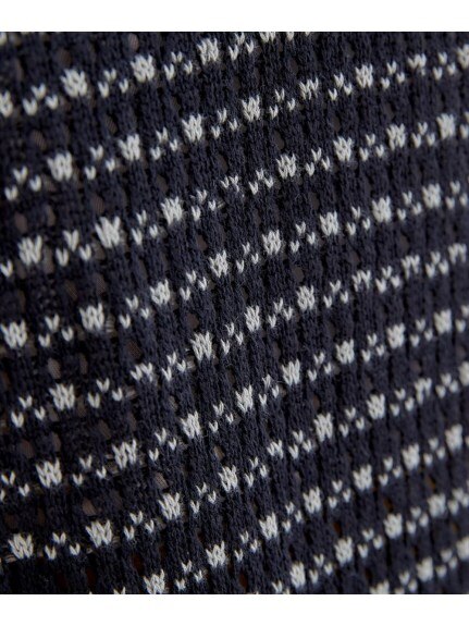 大きいサイズ　透かし編み襟付きニット（miclat）（ニット・セーター）miclat（ミクラ）  22