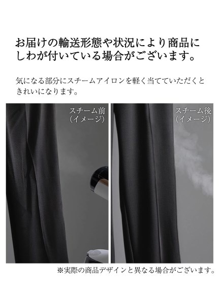 【大きいサイズ / 喪服・礼服】日本製生地使用　洗える防しわスタンドカラーフロントドレープデザインワンピース（Callarus）（ブラックフォーマル・礼服・喪服 ワンピース（単品））Callarus（カラルス）  21
