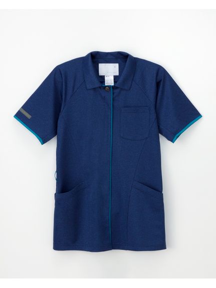 ナガイレーベン　JM3147　ニットシャツ（男女兼用）（ナースウェア（チュニック・エプロン・予防衣））NAGAILEBEN（ナガイレーベン）  01