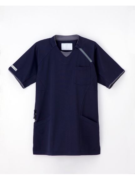 ナガイレーベン　CX-3112　ニットシャツ（男女兼用）（ナースウェア（チュニック・エプロン・予防衣））NAGAILEBEN（ナガイレーベン）  01