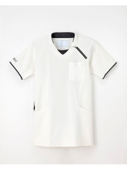 ナガイレーベン　CX-3112　ニットシャツ（男女兼用）（ナースウェア（チュニック・エプロン・予防衣））NAGAILEBEN（ナガイレーベン）  02