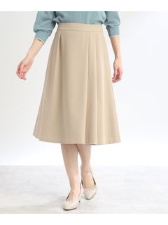 【春SALE/手洗い可／セットアップ可能】ラップ風フレアスカート