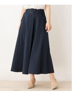 【M-LL】ラップ風タックデザインスカート