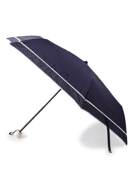 【晴雨兼用】ピンドットピコレ－ス折りたたみ傘（レイングッズ）SHOO･LA･RUE(Ladies)（シューラルー）  02
