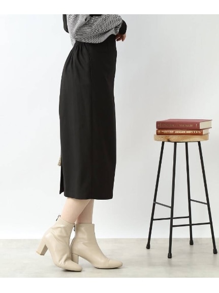 ◆【Iラインで上品】ラップ風ナロースカート（ひざ丈スカート）SHOO･LA･RUE(Ladies)（シューラルー）  10